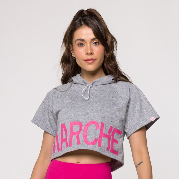 Moletom rosa cropped hotsell