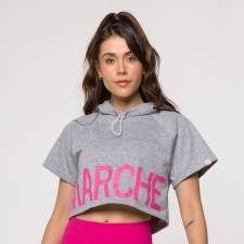 Cropped sales moletom rosa