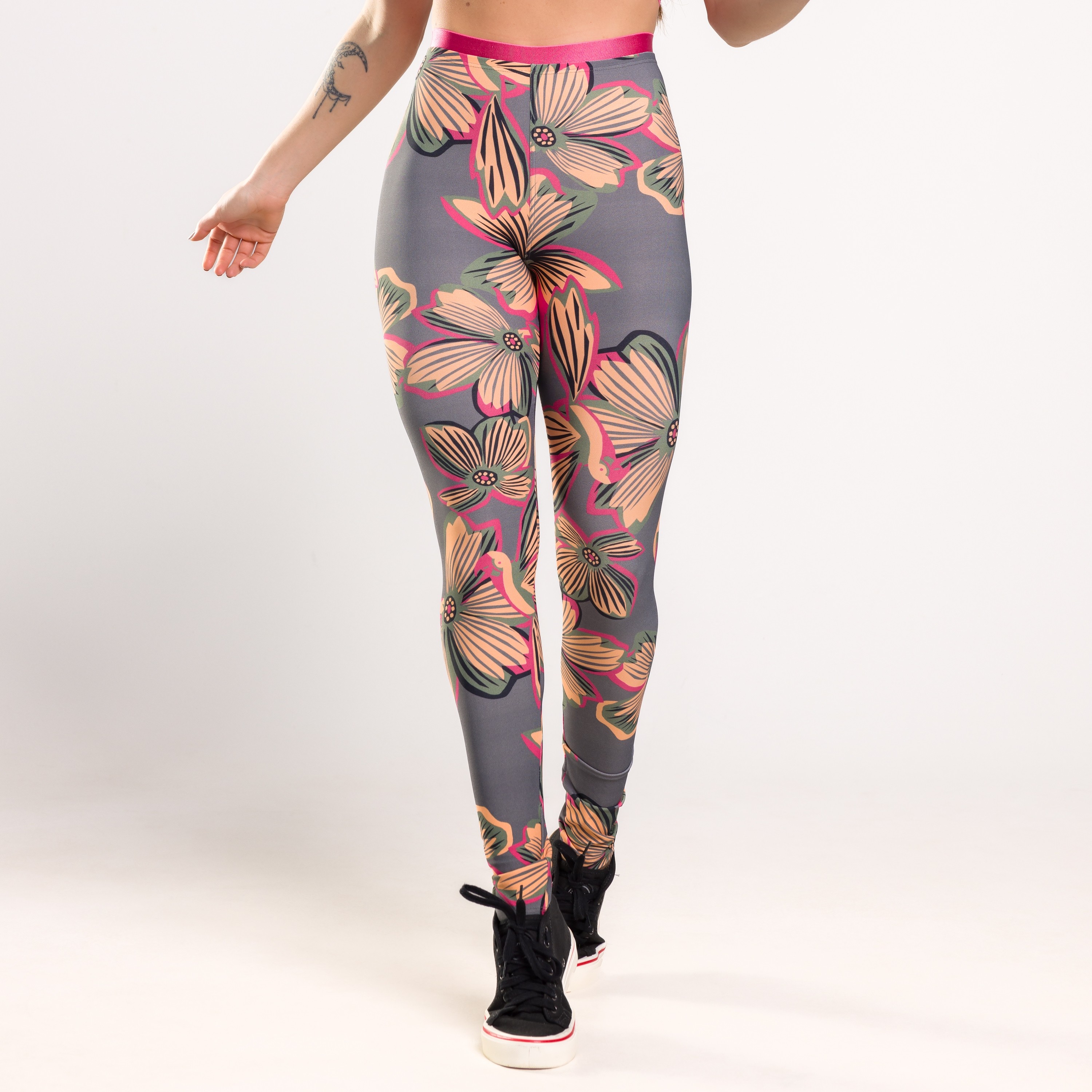 Calça Legging Print Estampada com Elástico - Marche Fitwear