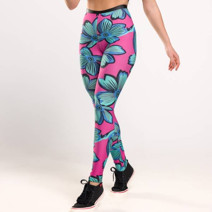 Calça legging floral clearance