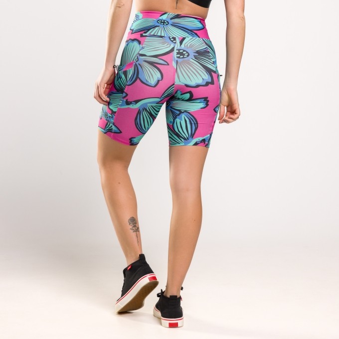 Bermuda Print Estampada com Bolsos