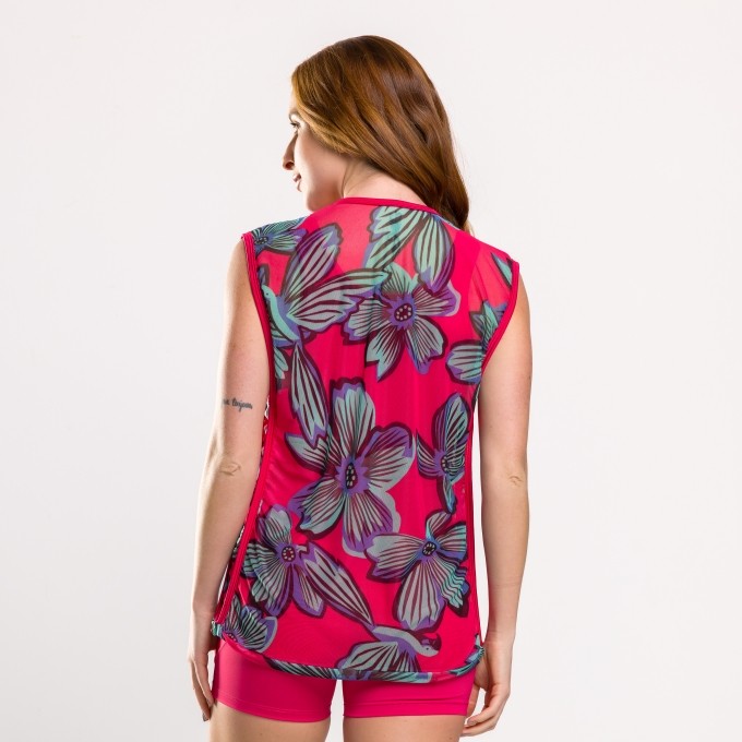 Colete Elástico Tule Estampado