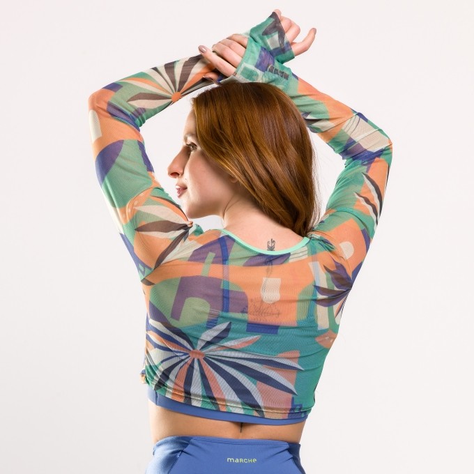 Cropped Dedeira Estampado