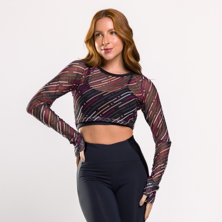Cropped Dedeira Estampado