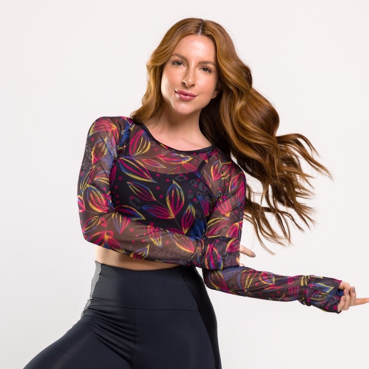 Cropped Dedeira Estampado