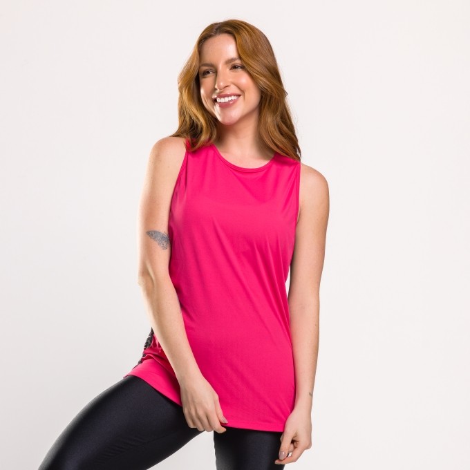 Regata com Costas em Tule Estampado