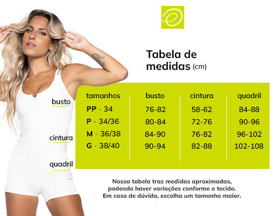 Tabela de medidas
